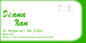diana nan business card