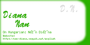 diana nan business card